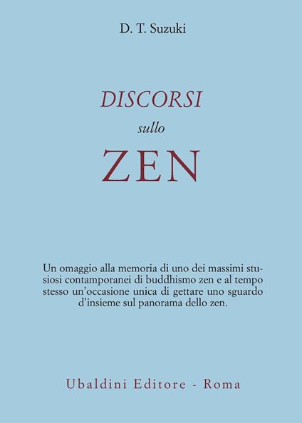 Discorsi sullo zen - Taitaro Suzuki Daisetz - copertina