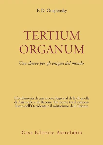 Tertium organum. Una chiave per gli enigmi del mondo - P. D. Uspenskij - copertina
