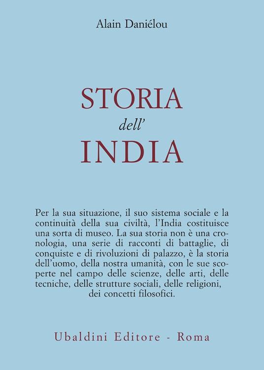 Storia dell'India - Alain Daniélou - copertina