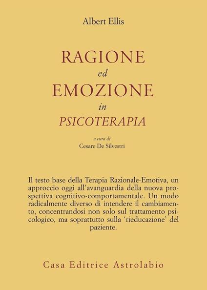Ragione ed emozione in psicoterapia - Albert Ellis - copertina