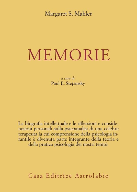 Memorie - Margaret Mahler - copertina