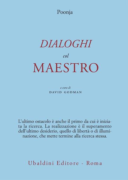 Dialoghi col maestro - Hariwansh L. Poonja - copertina