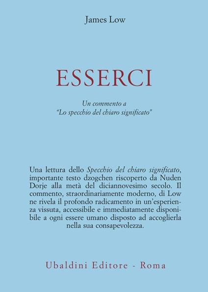 Esserci. Un testo dzogchen riscoperto di Nuden Dorje intitolato «Lo specchio del chiaro significato» - copertina