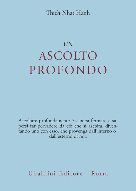 Un ascolto profondo - Thich Nhat Hanh - copertina