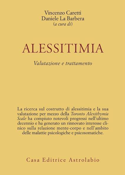 Alessitimia. Valutazione e trattamento - copertina