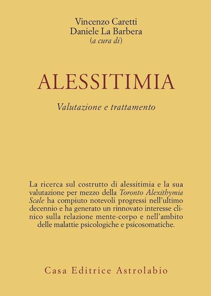 Alessitimia. Valutazione e trattamento - copertina