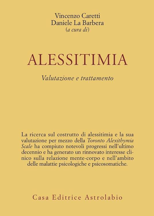 Alessitimia. Valutazione e trattamento - copertina