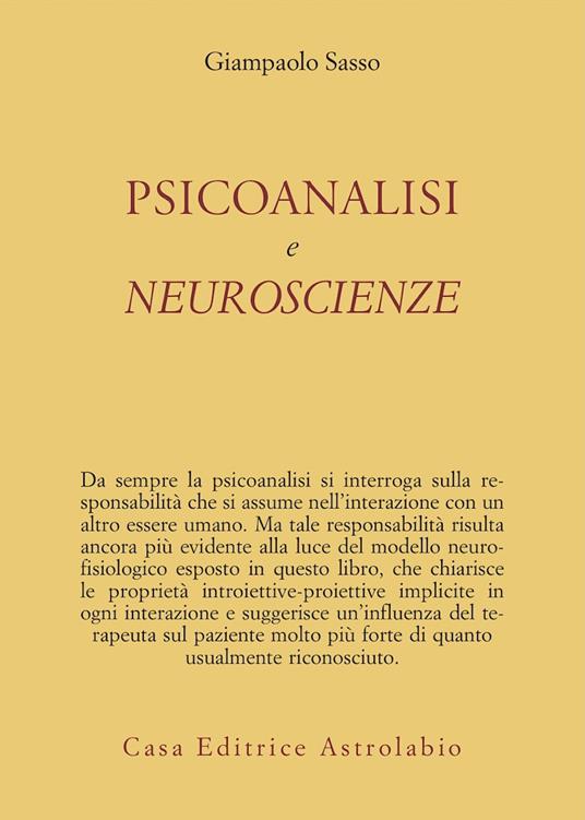 Psicoanalisi e neuroscienze - Gianpaolo Sasso - copertina