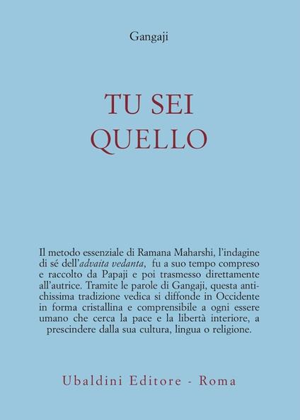 Tu sei quello - Gangaji - copertina
