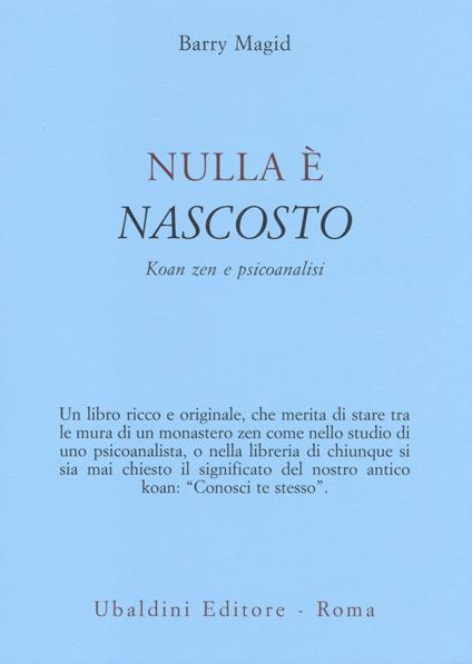 Nulla è nascosto. Koan zen e psicoanalisi - Barry Magid - copertina