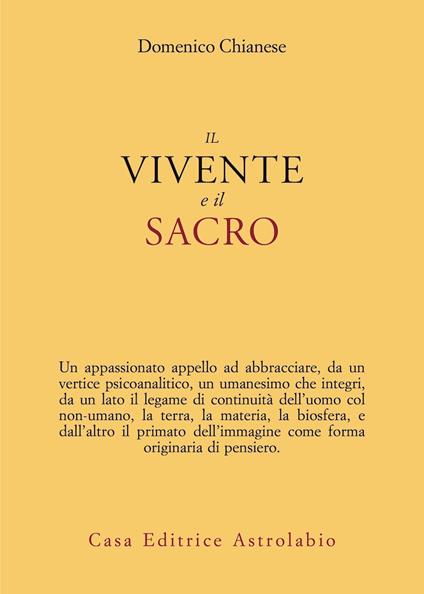 Il vivente e il sacro - Domenico Chianese - copertina