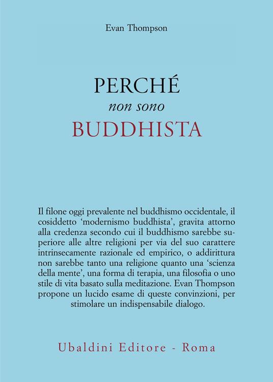 Perchè non sono buddhista - Evan Thompson - copertina
