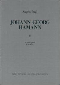 Johann Georg Hamann. Vol. 2: In domo patris (1760-1763). - Angelo Pupi - copertina