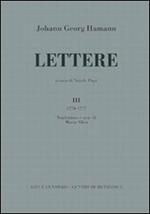 Lettere. Vol. 3: (1770-1777).