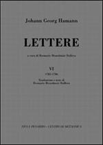 Lettere. Vol. 6: (1785-1786)