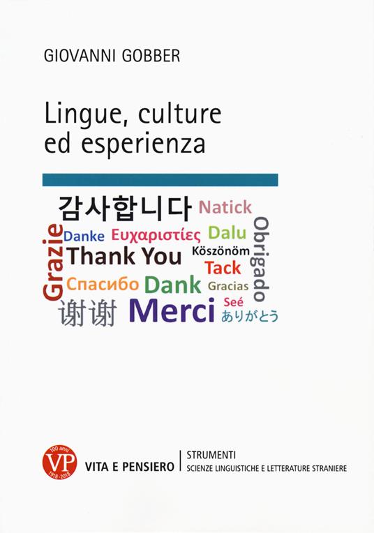 Lingue, culture ed esperienza - Giovanni Gobber - copertina