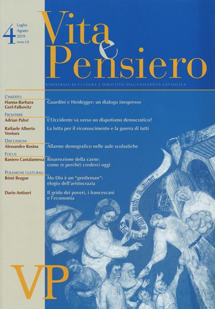 Vita e pensiero (2019). Vol. 4 - copertina