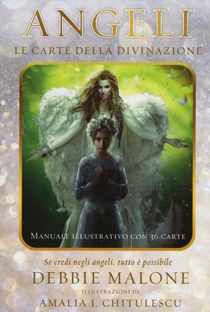 Angeli. Le carte della divinazione. Con 36 carte. Ediz. illustrata - Debbie Malone - copertina