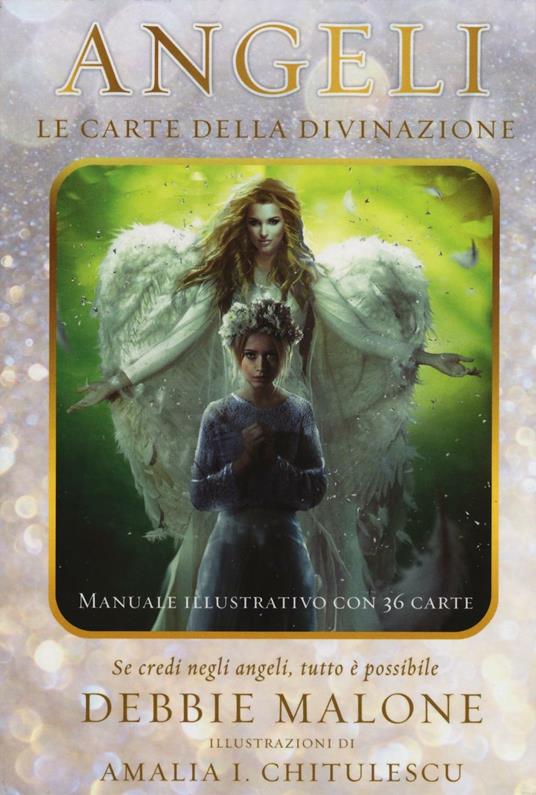 Angeli. Le carte della divinazione. Con 36 carte. Ediz. illustrata - Debbie Malone - copertina