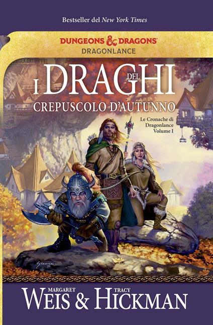 I draghi del crepuscolo d'autunno. Le cronache di Dragonlance. Vol. 1 - Margaret Weis,Tracy Hickman - copertina