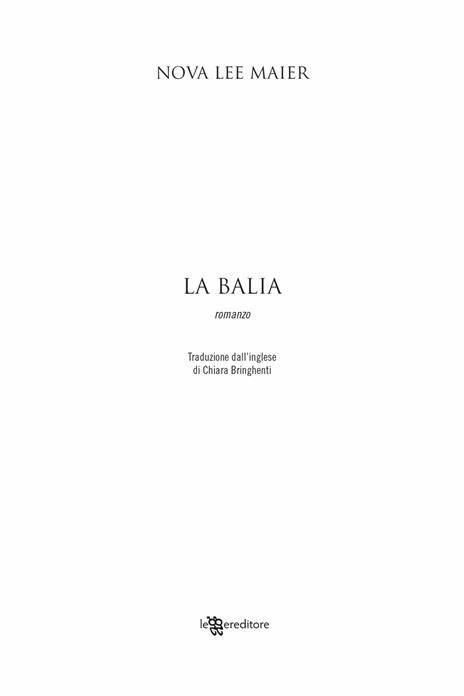 La balia - Nova Lee Maier - 3
