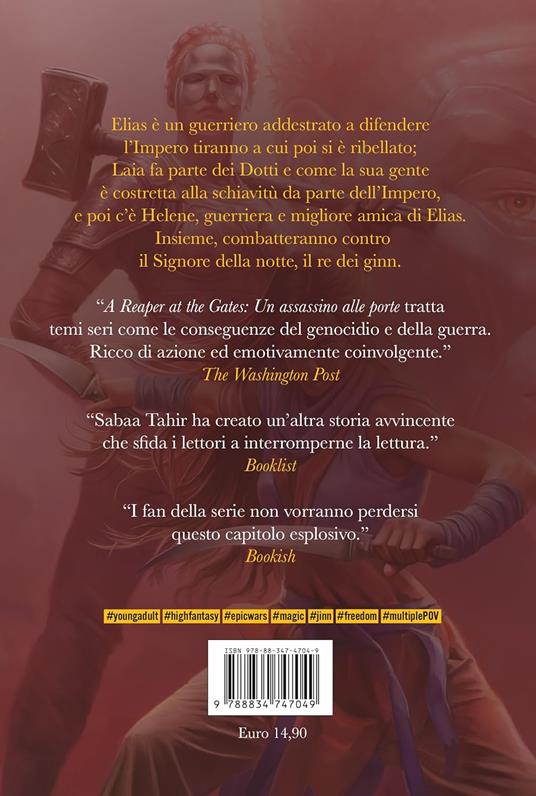 A reaper at the gates. Un assassino alle porte. Ciclo del Mondo di Cenere. Vol. 3 - Sabaa Tahir - 3