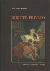 Diritto privato - Vincenzo Roppo - copertina