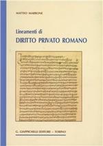 Lineamenti di diritto privato romano