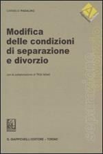 Modifica delle condizioni di separazione e divorzio
