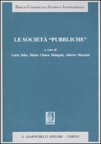 Le società «pubbliche» - copertina