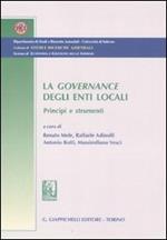 La governance degli enti locali. Principi e strumenti