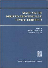 Manuale di diritto processuale civile europeo - copertina