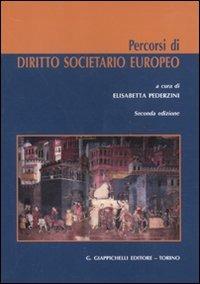 Percorsi di diritto societario europeo - copertina