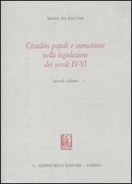 Cittadini popoli e comunione nella legislazione dei secoli IV-VI
