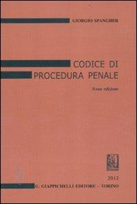Codice di procedura penale - Giorgio Spangher - copertina