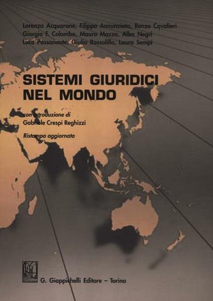 Sistemi giuridici nel mondo - copertina