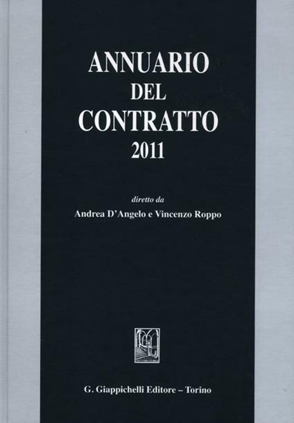Annuario del contratto 2011 - copertina