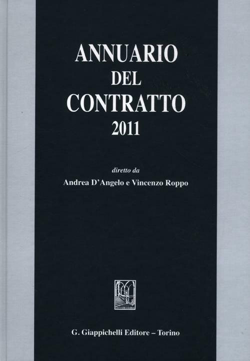 Annuario del contratto 2011 - copertina
