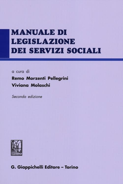 Manuale di legislazione dei servizi sociali - copertina