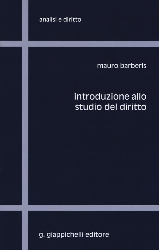 Introduzione allo studio del diritto - Mauro Barberis - copertina