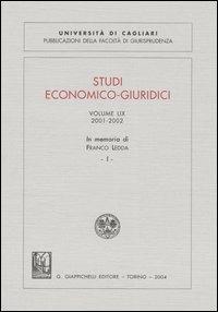 Studi economico-giuridici (2001-2002). In memoria di Franco Ledda. Vol. 59 - copertina