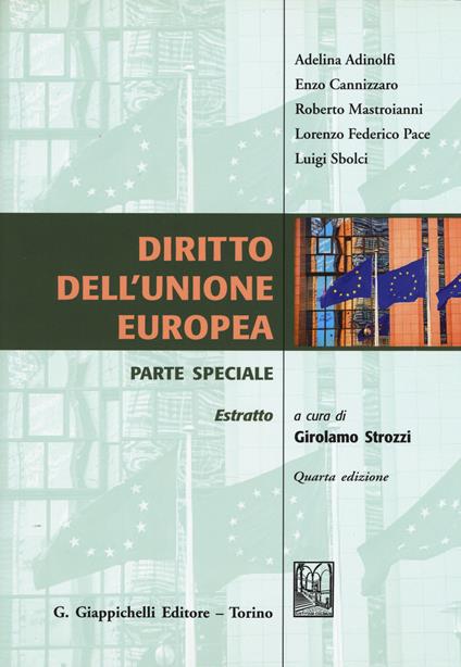 Diritto dell'Unione Europea. Parte speciale - copertina