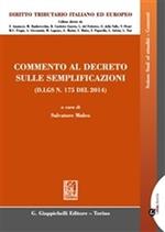 Commento al decreto sulle semplificazioni