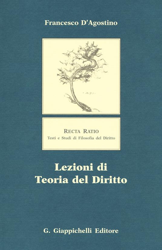 Lezioni di teoria del diritto - Francesco D'Agostino - copertina