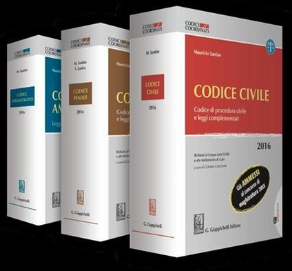 Codice civile, penale e amministrativo 2016 - Maurizio Santise - copertina