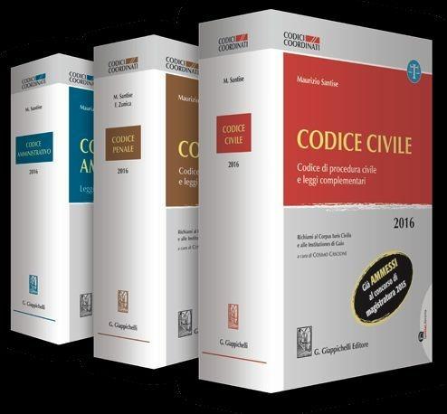Codice civile, penale e amministrativo 2016 - Maurizio Santise - copertina