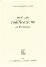 Studi sulla codificazione in Piemonte