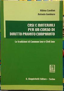 Casi e materiali per un corso di diritto privato comparato. Le tradizioni di common law e civil law - Albina Candian,Antonio Gambaro - copertina