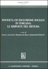 Povertà ed esclusione sociale in Toscana: le risposte del sistema - copertina