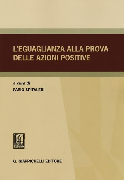 L'eguaglianza alla prova delle azioni positive - copertina